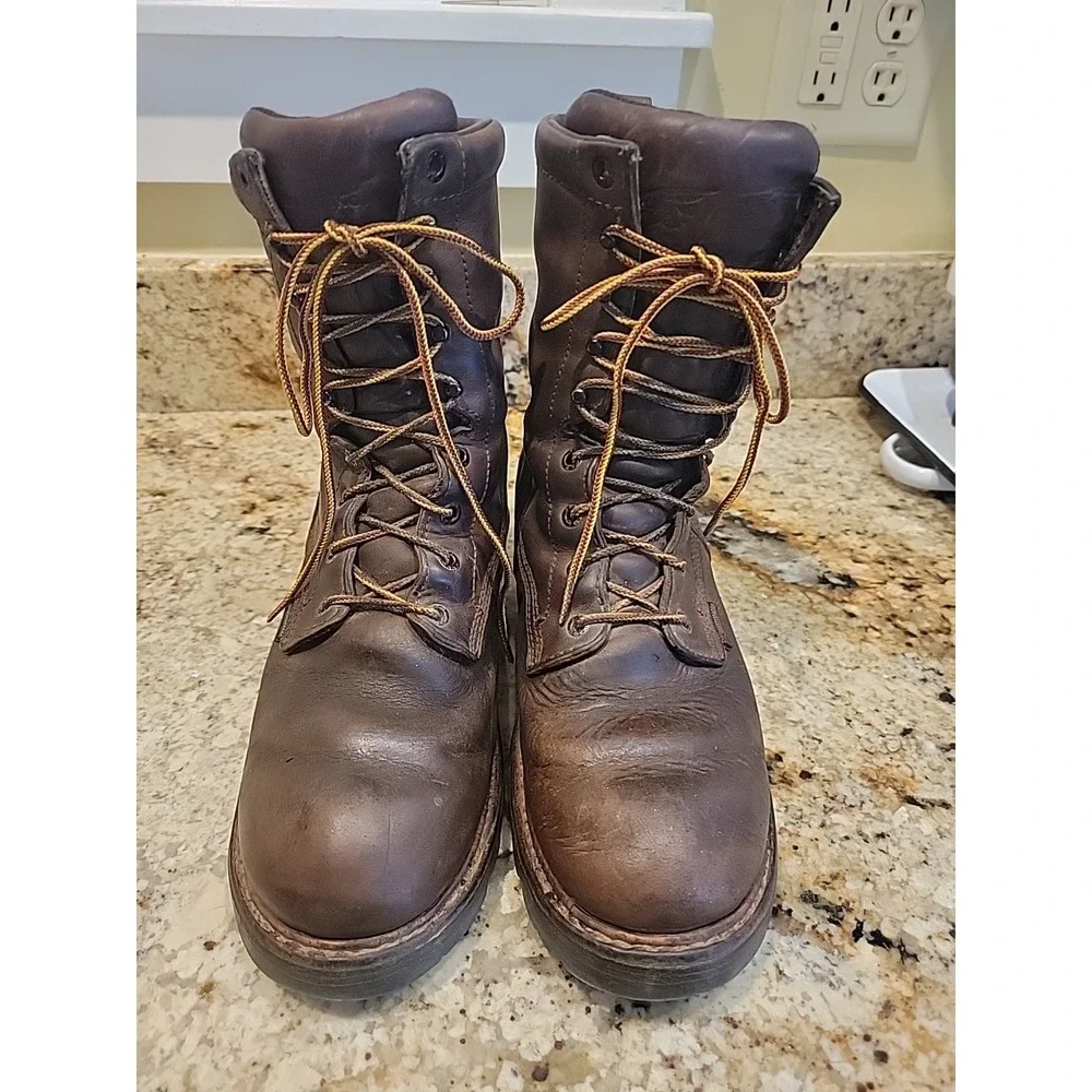 Red Wing Loggermax Leather Work Boots Mens 8.5D Leather Waterproof EH620 Vibram